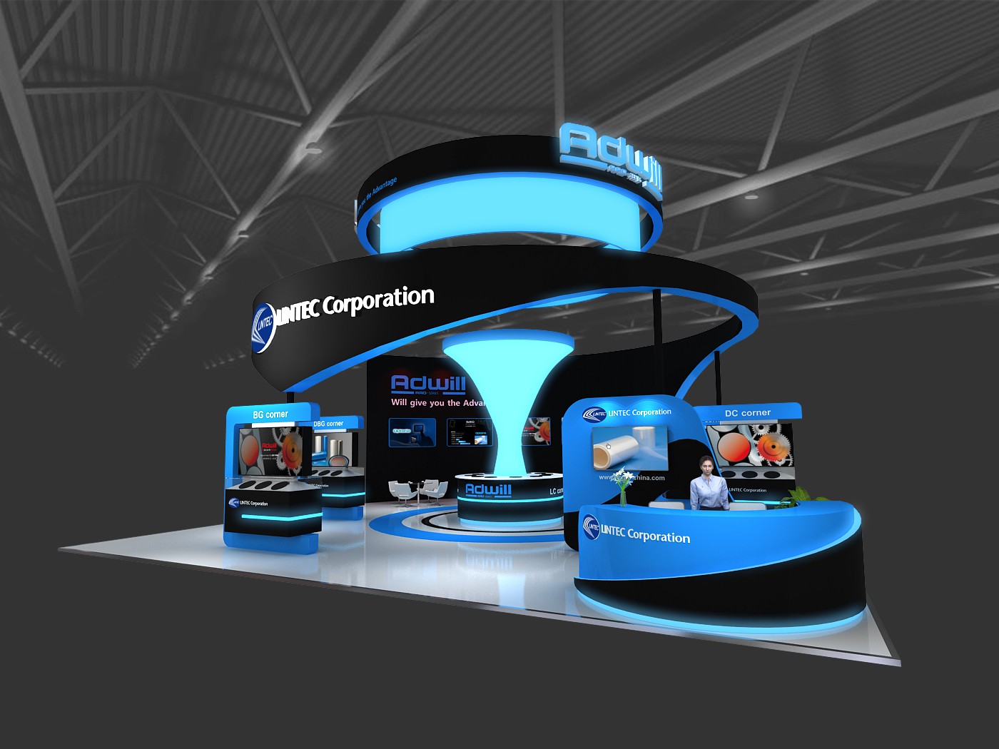 LINTEC 琳得科展臺設(shè)計方案